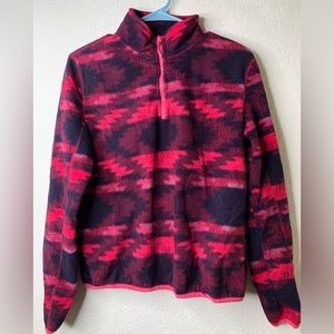 Aeropostale Southwest Pattern Fleece Jacket, size M